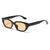 Hip-hop Classic Style Solid Color Ac Square Full Frame Women's Sunglasses