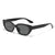 Hip-hop Classic Style Solid Color Ac Square Full Frame Women's Sunglasses