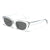 Hip-hop Classic Style Solid Color Ac Square Full Frame Women's Sunglasses