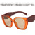 Hip-hop Color Block Ac Polygon Full Frame Women's Sunglasses