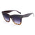 Hip-hop Color Block Ac Polygon Full Frame Women's Sunglasses