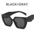 Hip-hop Color Block Ac Polygon Full Frame Women's Sunglasses