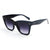 Hip-hop Color Block Ac Polygon Full Frame Women's Sunglasses