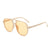 Hip-hop Color Block Ac Square Full Frame Women's Sunglasses