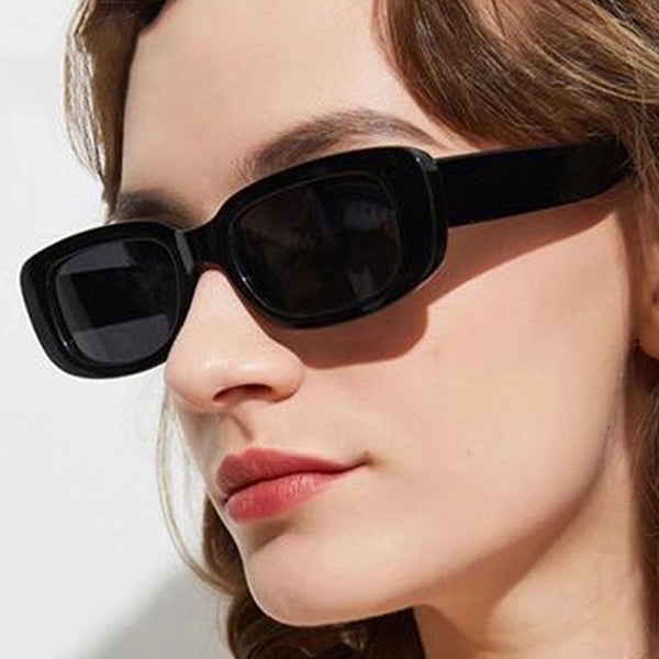 Hip-hop Color Block Ac Square Full Frame Women's Sunglasses