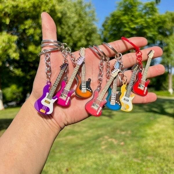 Hip-hop Color Block Stainless Steel Printing Keychain