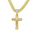 Hip-hop Cross Alloy Plating Inlay Rhinestones Men's Pendant Necklace