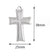 Hip-hop Cross Stainless Steel Plating Jewelry Accessories