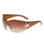 Hip-hop Fashion Streetwear Pc Square Frameless Women's Sunglasses