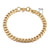 Hip-hop Geometric Stainless Steel Gold Plated Gold Plated Bracelets