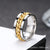 Hip-hop Geometric Stainless Steel Plating Rings