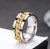 Hip-hop Geometric Stainless Steel Plating Rings