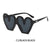 Hip-hop Heart Shape Pc Special-shaped Mirror Full Frame Women's Sunglasses