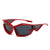 Hip-hop Irregular Geometric Pc Special-shaped Mirror Full Frame Men's Sunglasses