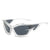 Hip-hop Irregular Geometric Pc Special-shaped Mirror Full Frame Men's Sunglasses