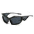 Hip-hop Irregular Geometric Pc Special-shaped Mirror Full Frame Men's Sunglasses