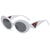 Hip-hop Leopard Pc Oval Frame Full Frame Women's Sunglasses