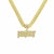 Hip-hop Letter Alloy Plating Inlay Rhinestones Men's Pendant Necklace Necklace Pendant