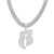 Hip-hop Letter Alloy Plating Inlay Rhinestones Men's Pendant Necklace