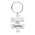 Hip-hop Letter Jigsaw Stainless Steel Printing Bag Pendant Keychain Necklace