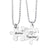 Hip-hop Letter Jigsaw Stainless Steel Printing Bag Pendant Keychain Necklace