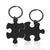 Hip-hop Letter Jigsaw Stainless Steel Printing Bag Pendant Keychain Necklace