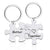 Hip-hop Letter Jigsaw Stainless Steel Printing Bag Pendant Keychain Necklace