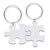 Hip-hop Letter Jigsaw Stainless Steel Printing Bag Pendant Keychain Necklace