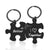 Hip-hop Letter Jigsaw Stainless Steel Printing Bag Pendant Keychain Necklace