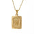 Hip-hop Letter Titanium Steel Plating Gold Plated Pendant Necklace