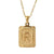 Hip-hop Letter Titanium Steel Plating Gold Plated Pendant Necklace