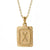 Hip-hop Letter Titanium Steel Plating Gold Plated Pendant Necklace