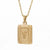 Hip-hop Letter Titanium Steel Plating Gold Plated Pendant Necklace