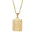 Hip-hop Letter Titanium Steel Plating Gold Plated Pendant Necklace