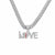 Hip-hop Love Alloy Plating Inlay Rhinestones Men's Pendant Necklace Necklace Pendant