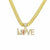 Hip-hop Love Alloy Plating Inlay Rhinestones Men's Pendant Necklace Necklace Pendant