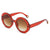 Hip-hop Modern Style Round Pc Round Frame Full Frame Women's Sunglasses