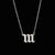 Hip-hop Number Stainless Steel Necklace Plating Stainless Steel Necklaces