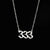 Hip-hop Number Stainless Steel Necklace Plating Stainless Steel Necklaces