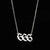 Hip-hop Number Stainless Steel Necklace Plating Stainless Steel Necklaces