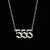 Hip-hop Number Stainless Steel Necklace Plating Stainless Steel Necklaces