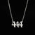 Hip-hop Number Stainless Steel Necklace Plating Stainless Steel Necklaces