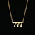 Hip-hop Number Stainless Steel Necklace Plating Stainless Steel Necklaces