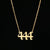 Hip-hop Number Stainless Steel Necklace Plating Stainless Steel Necklaces