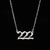 Hip-hop Number Stainless Steel Necklace Plating Stainless Steel Necklaces