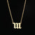 Hip-hop Number Stainless Steel Necklace Plating Stainless Steel Necklaces