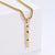 Hip-hop Polished Plating 18k Gold Stainless Steel Alphabet Pendant Wholesale