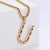 Hip-hop Polished Plating 18k Gold Stainless Steel Alphabet Pendant Wholesale