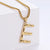 Hip-hop Polished Plating 18k Gold Stainless Steel Alphabet Pendant Wholesale