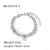 Hip-hop Punk Classic Style Solid Color Stainless Steel Handmade Plating Thick 18k Gold Plated Bracelets